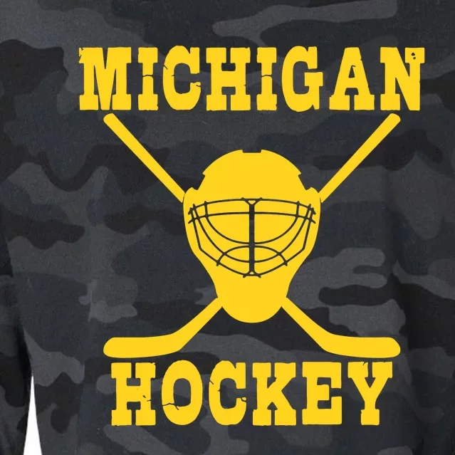 Michigan Hockey Cropped Pullover Crew