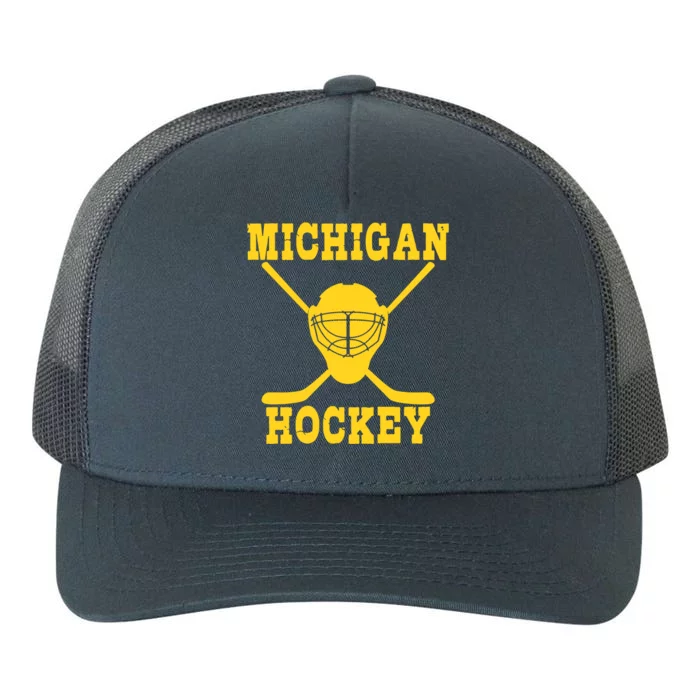 Michigan Hockey Yupoong Adult 5-Panel Trucker Hat