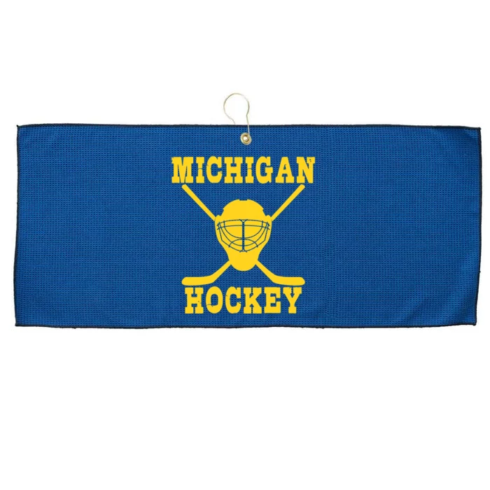 Michigan Hockey Large Microfiber Waffle Golf Towel