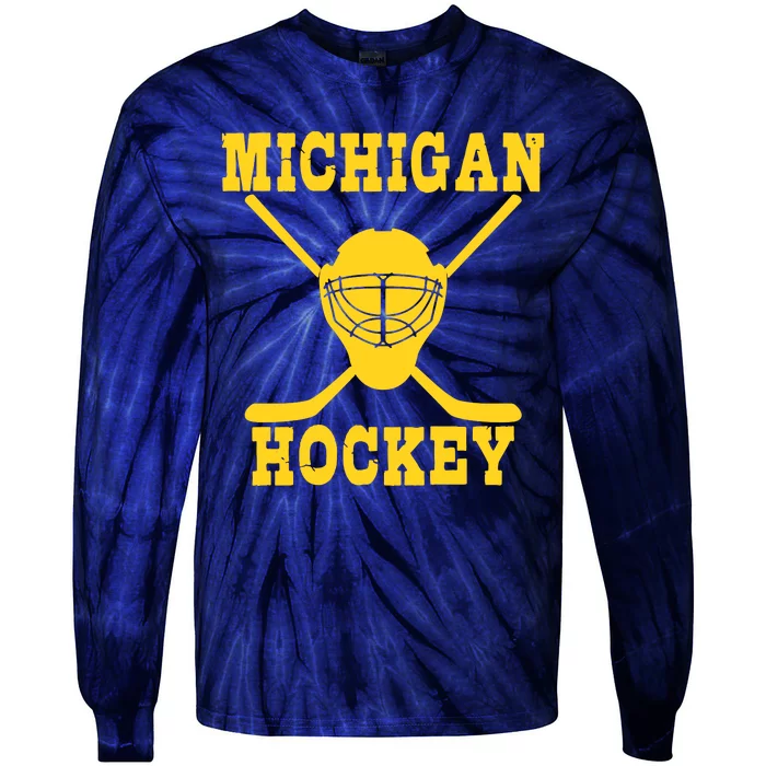 Michigan Hockey Tie-Dye Long Sleeve Shirt