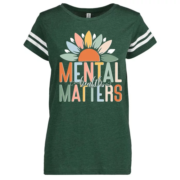 Mental Health Matters Flower Enza Ladies Jersey Football T-Shirt