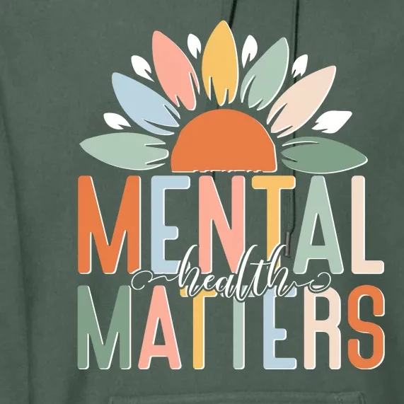 Mental Health Matters Flower Premium Hoodie