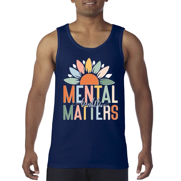 Mental Health Matters Flower Tank Top