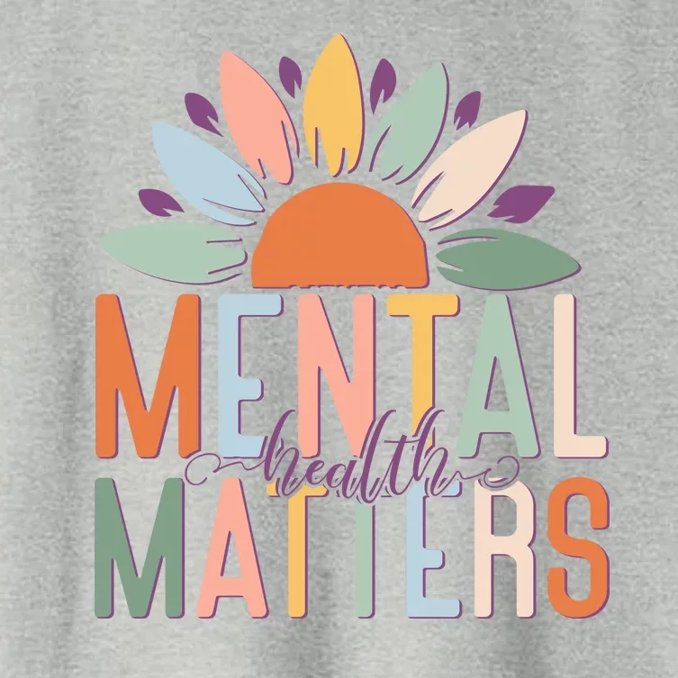 Mental Health Matters Flower Women's Crop Top Tee