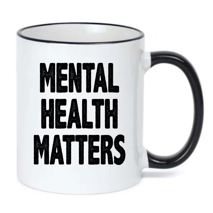 Mental Health Matters Awareness Black Color Changing Mug