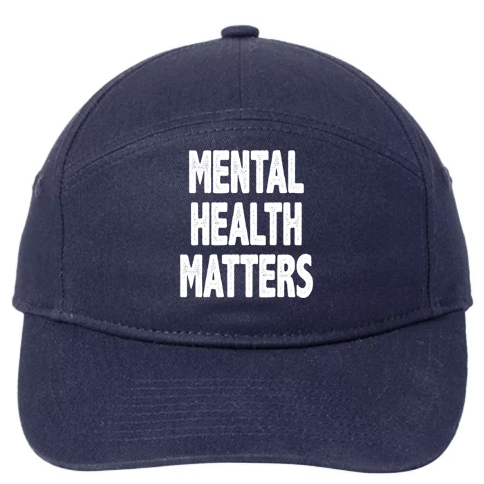 Mental Health Matters Awareness 7-Panel Snapback Hat