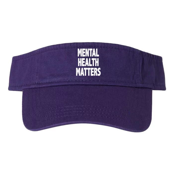 Mental Health Matters Awareness Valucap Bio-Washed Visor