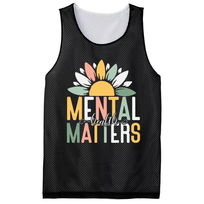 Mental Health Matters End The Stigma Mesh Reversible Basketball Jersey Tank