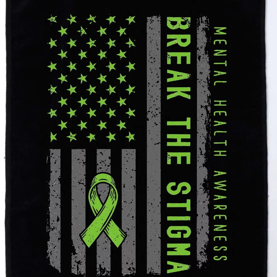 Mental Health Matters Fight Stigma Mental Health Awareness Platinum Collection Golf Towel