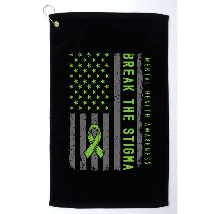 Mental Health Matters Fight Stigma Mental Health Awareness Platinum Collection Golf Towel