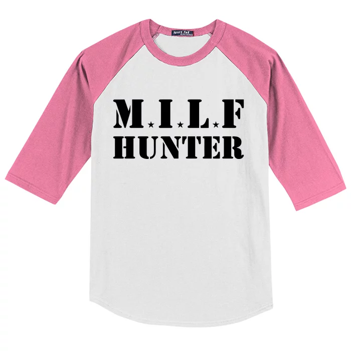 Milf Hunter Kids Colorblock Raglan Jersey