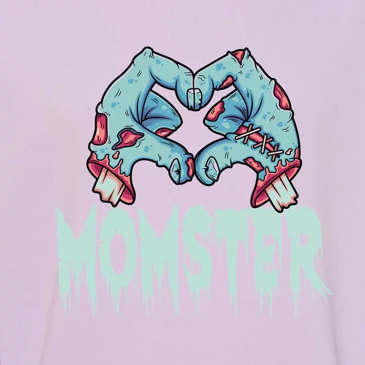 Momster Halloween Momster Family Matching Costume Funny Gift Garment-Dyed Sweatshirt