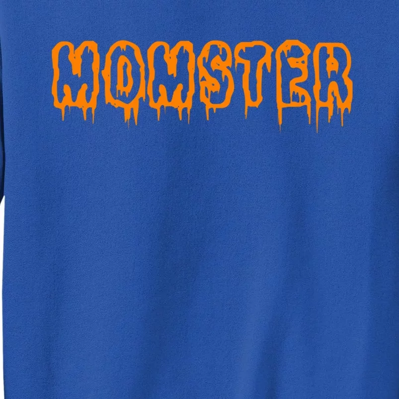 Momster Halloween Mom Monster Funny Orange Gift Tall Sweatshirt