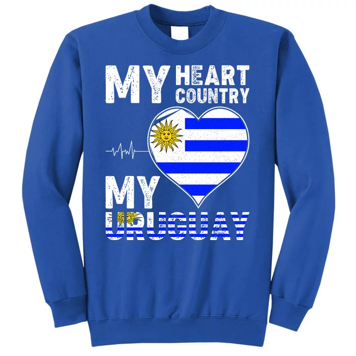 My Heart My Uruguay Tall Sweatshirt