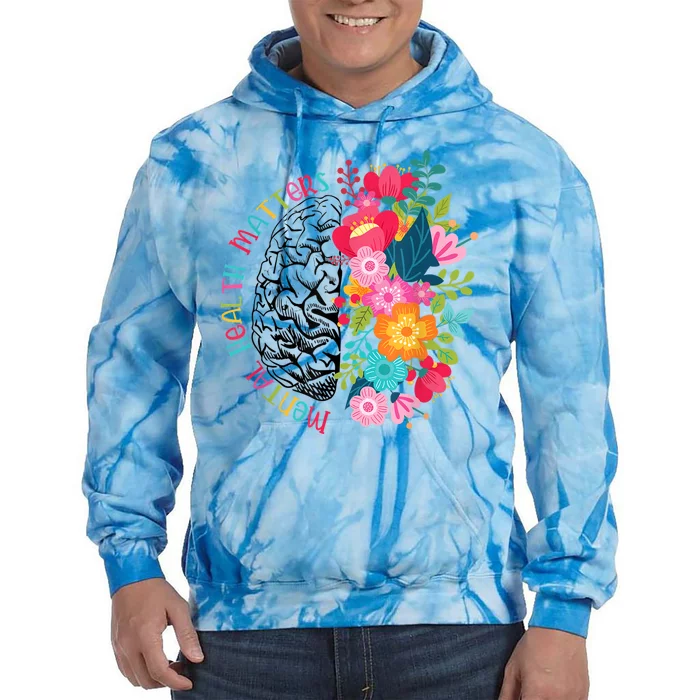 Mental Health Matters Plant Lovers Gardening Tie Dye Hoodie