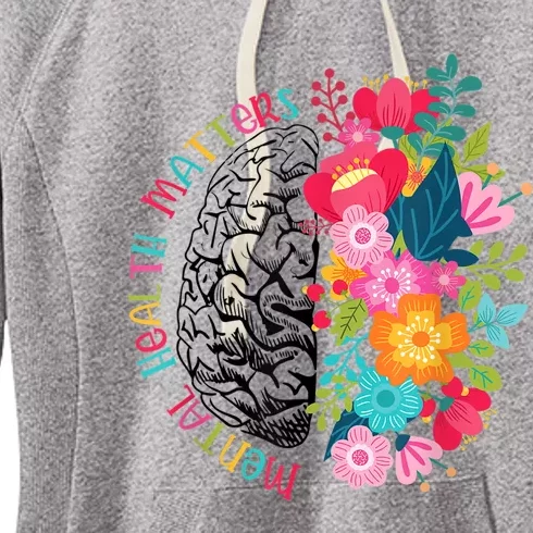 Mental Health Matters Plant Lovers Gardening Women's Fleece Hoodie