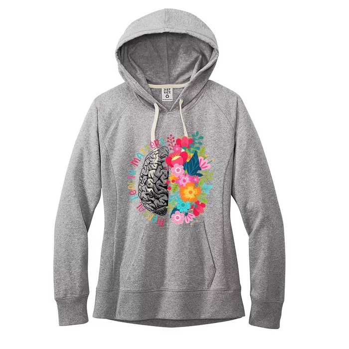 Mental Health Matters Plant Lovers Gardening Women's Fleece Hoodie