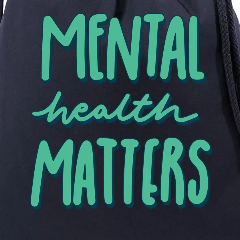 Mental Health Matters Awareness Month Drawstring Bag