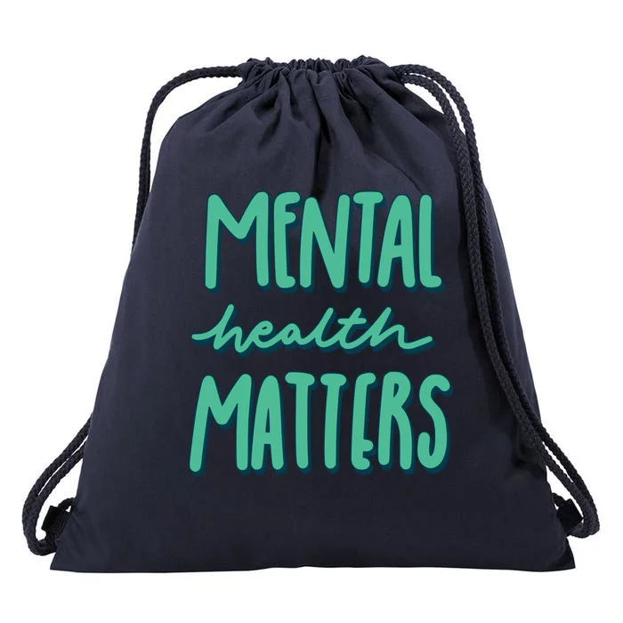 Mental Health Matters Awareness Month Drawstring Bag