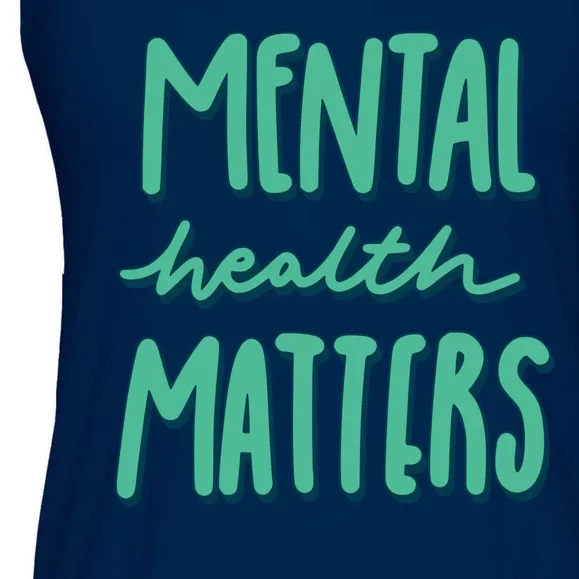 Mental Health Matters Awareness Month Ladies Essential Flowy Tank