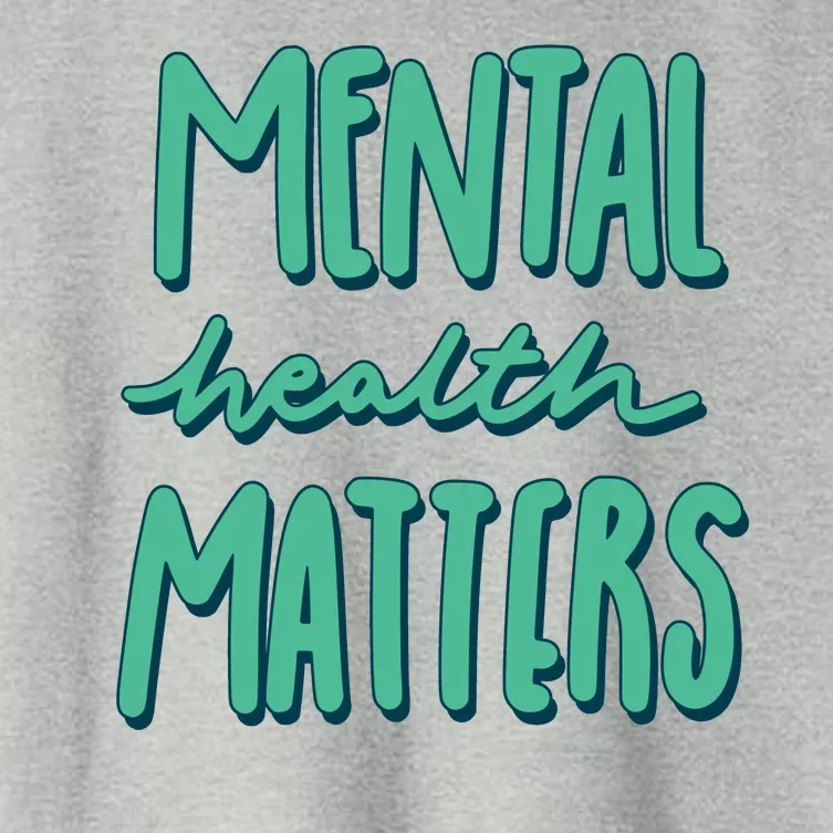 Mental Health Matters Awareness Month Women's Crop Top Tee