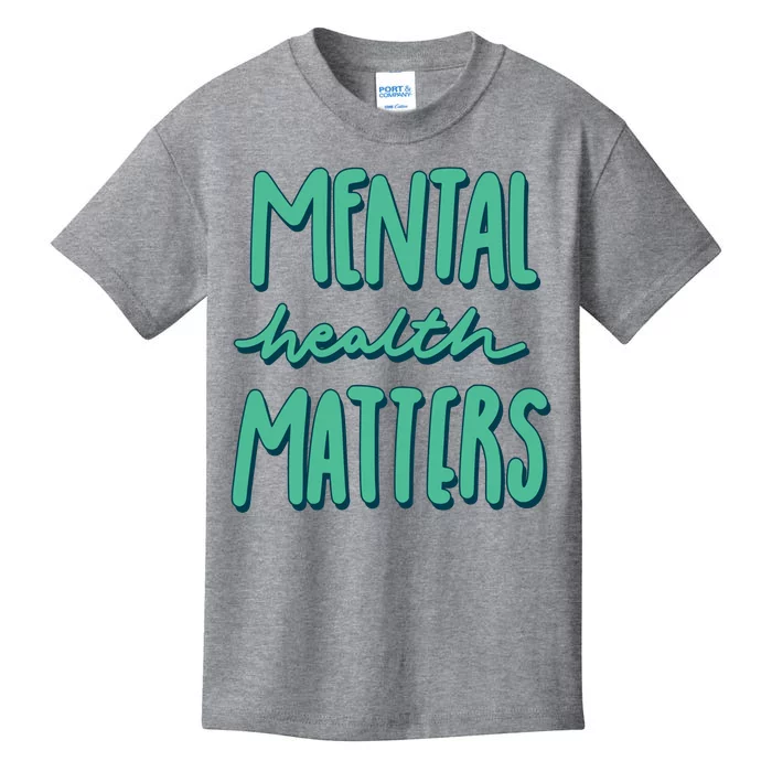 Mental Health Matters Awareness Month Kids T-Shirt