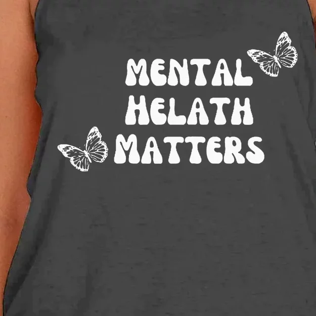 Mental Health Matters Women's Knotted Racerback Tank