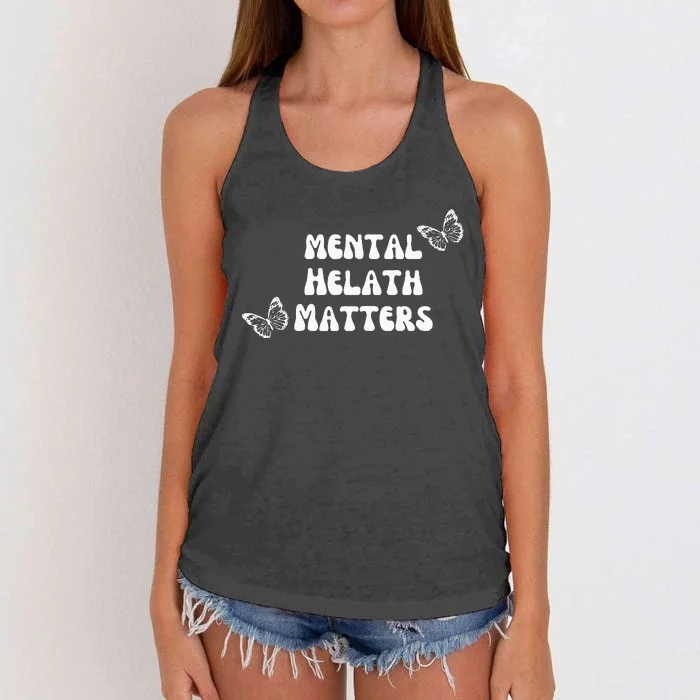 Mental Health Matters Women's Knotted Racerback Tank