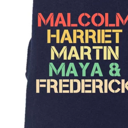 Malcolm Harriet Martin Maya Frederick Black history Gift Doggie 3-End Fleece Hoodie