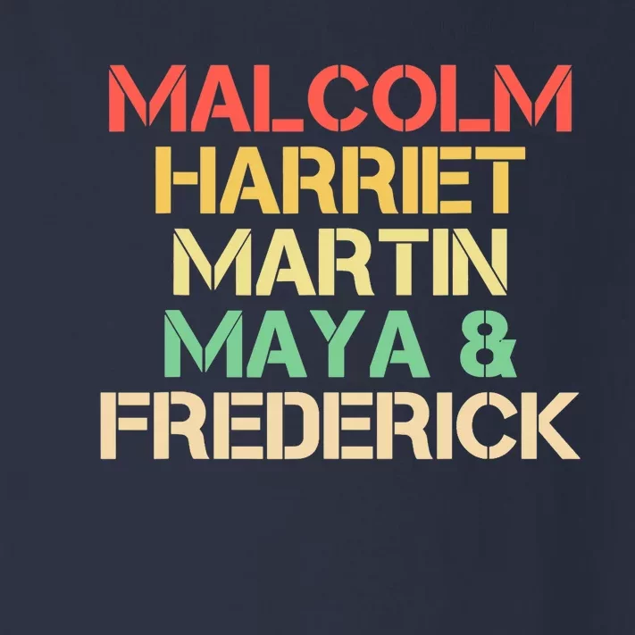 Malcolm Harriet Martin Maya Frederick Black history Gift Toddler Long Sleeve Shirt