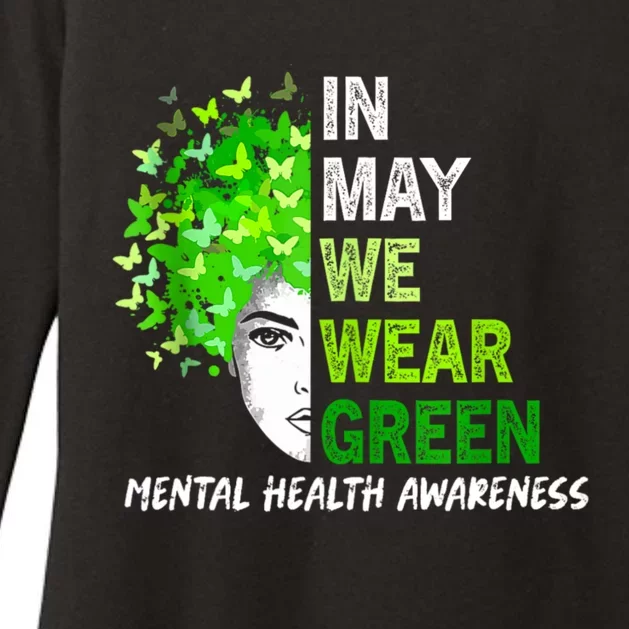 Mental Health Matters We Wear Green Mental Health Awareness Womens CVC Long Sleeve Shirt