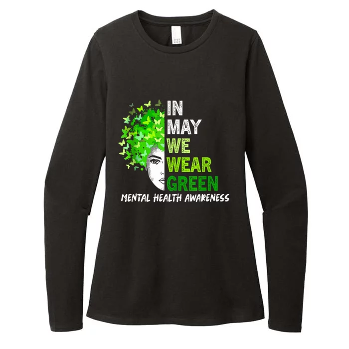 Mental Health Matters We Wear Green Mental Health Awareness Womens CVC Long Sleeve Shirt