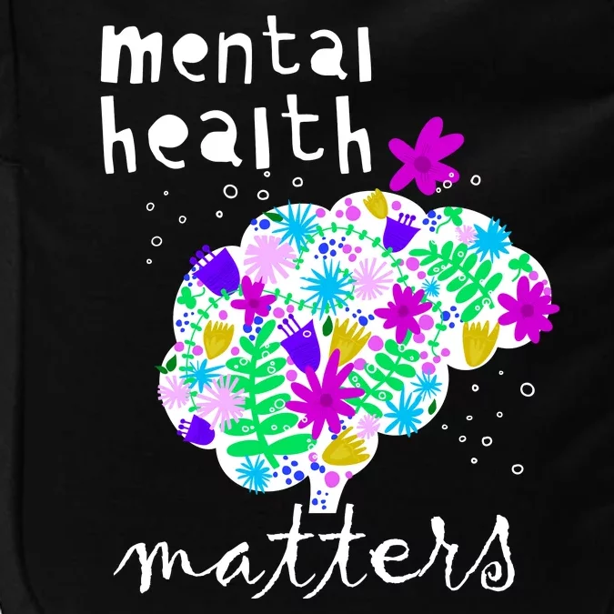 Mental Health Matters Flowers Brain Awareness Month Impact Tech Backpack