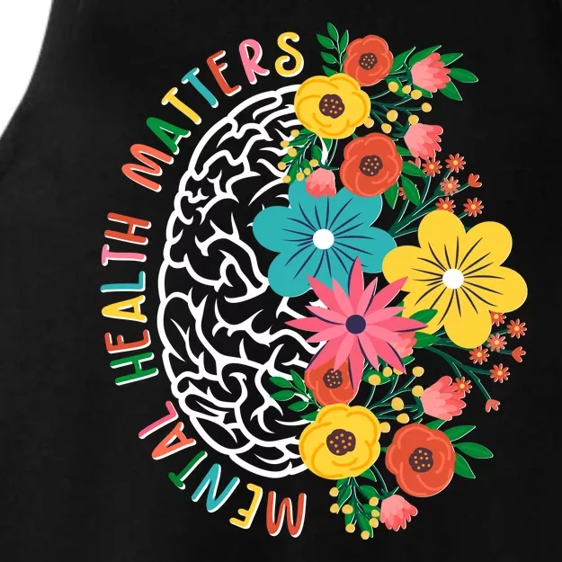 Mental Health Matters Flowering Mind Ladies Tri-Blend Wicking Tank