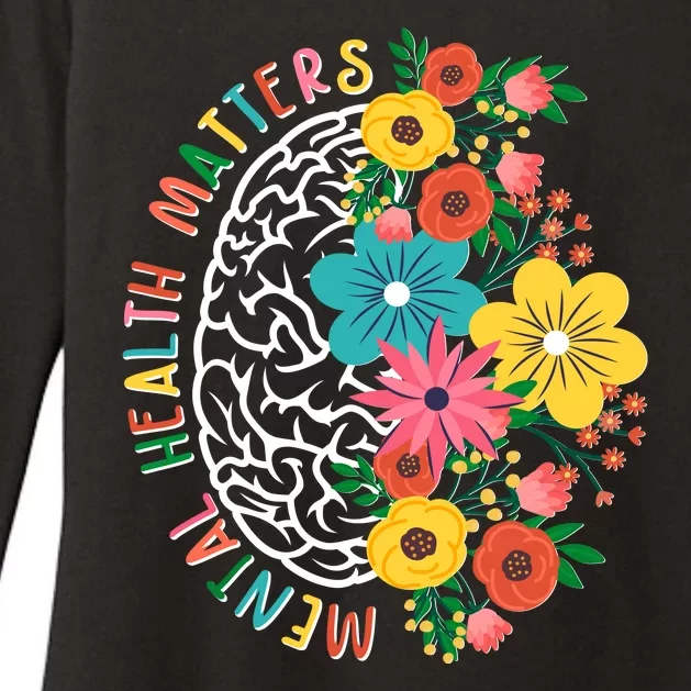 Mental Health Matters Flowering Mind Womens CVC Long Sleeve Shirt