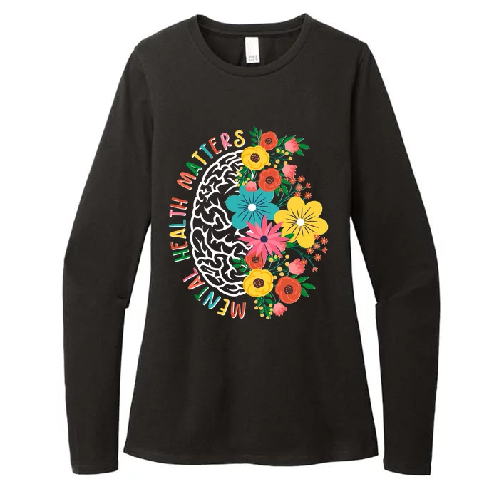 Mental Health Matters Flowering Mind Womens CVC Long Sleeve Shirt