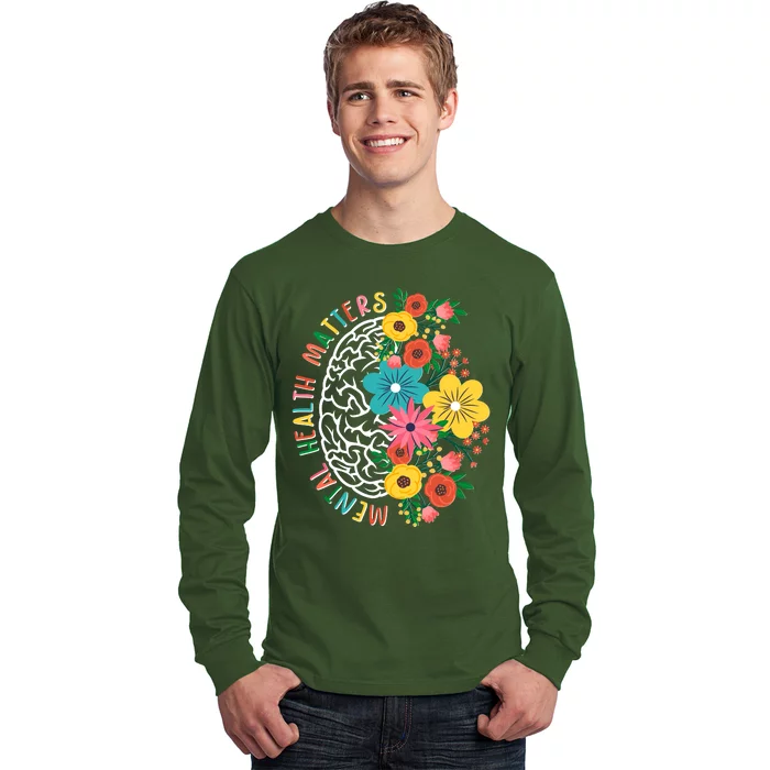 Mental Health Matters Flowering Mind Long Sleeve Shirt