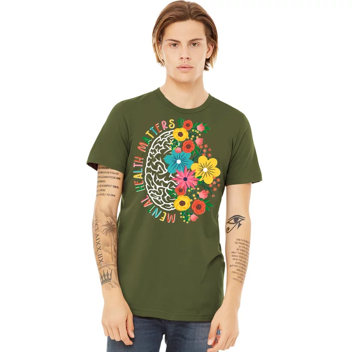 Mental Health Matters Flowering Mind Premium T-Shirt