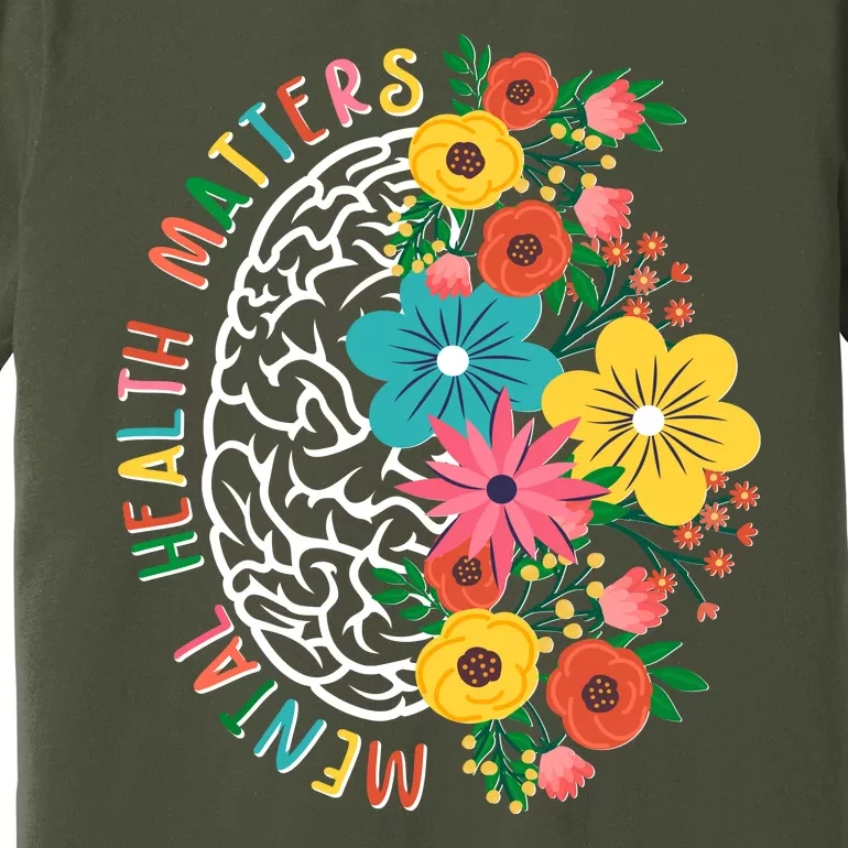 Mental Health Matters Flowering Mind Premium T-Shirt