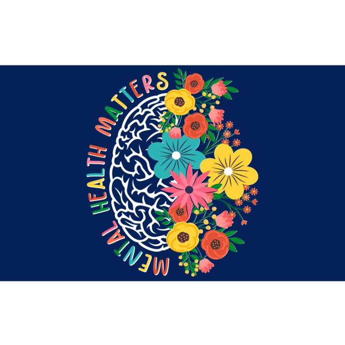 Mental Health Matters Flowering Mind Bumper Sticker