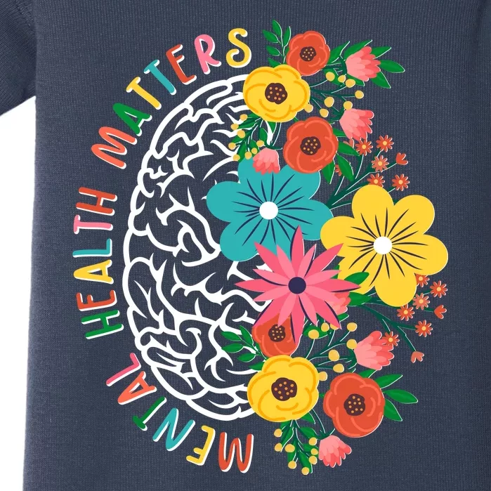 Mental Health Matters Flowering Mind Baby Bodysuit