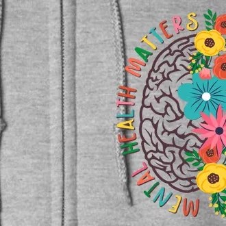 Mental Health Matters Flowering Mind Full Zip Hoodie