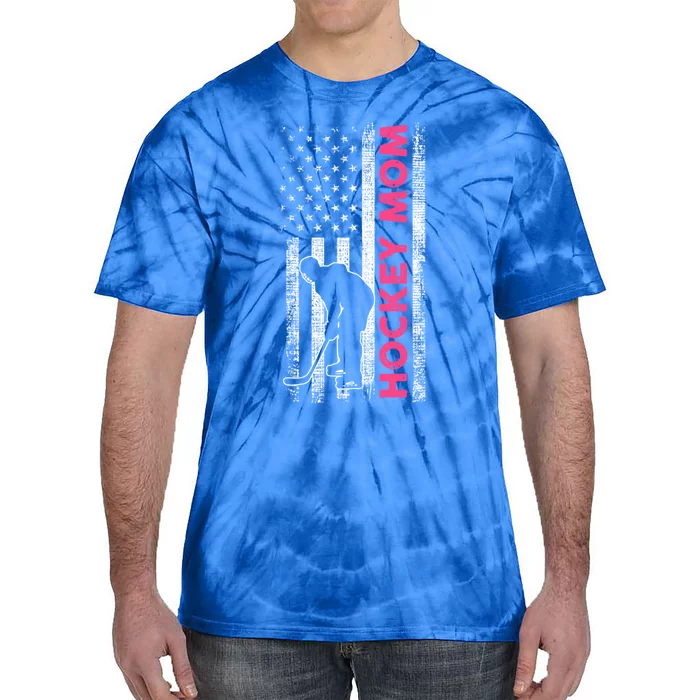 Mother Hockey Mom Gift Tie-Dye T-Shirt