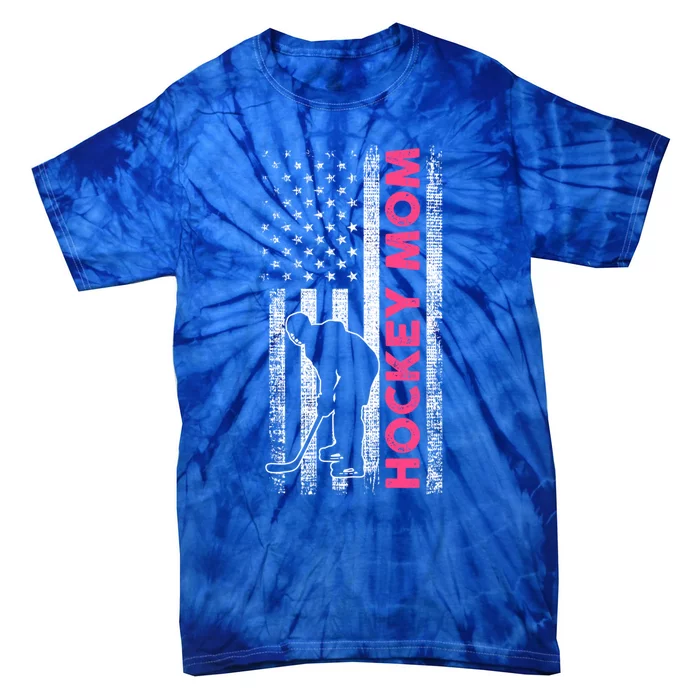 Mother Hockey Mom Gift Tie-Dye T-Shirt