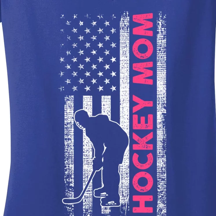 Mother Hockey Mom Gift Women's V-Neck T-Shirt