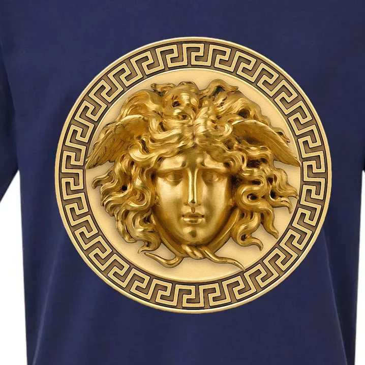 Medusa Head Myth Gorgon Snake Hair Greek Mythology Sueded Cloud Jersey T-Shirt