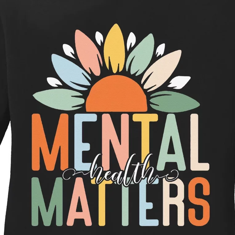 Mental Health Matters End The Stigma Ladies Long Sleeve Shirt