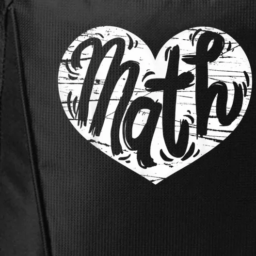 Math Heart Math Teacher Heart City Backpack