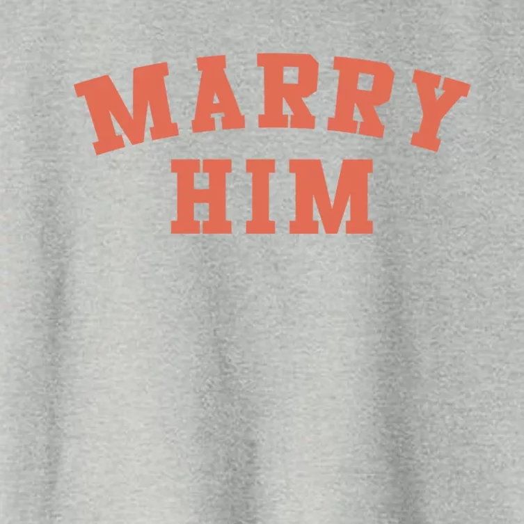 Marry Him Meaningful Gift Women's Crop Top Tee