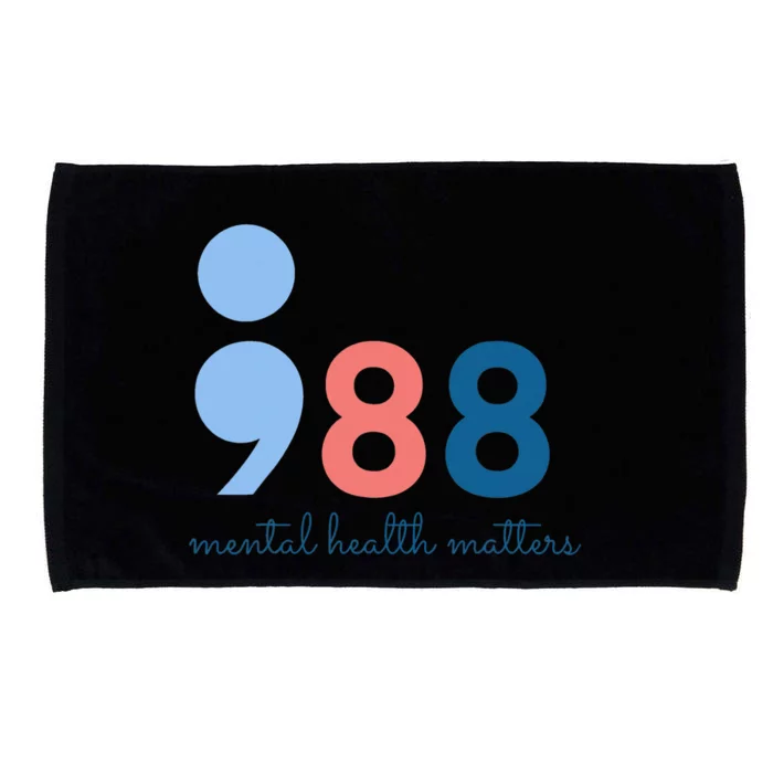 Mental Health Matters 988 Suicide Prevention Awareness Microfiber Hand Towel